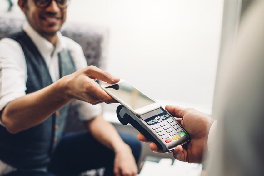 paying with mobile phone